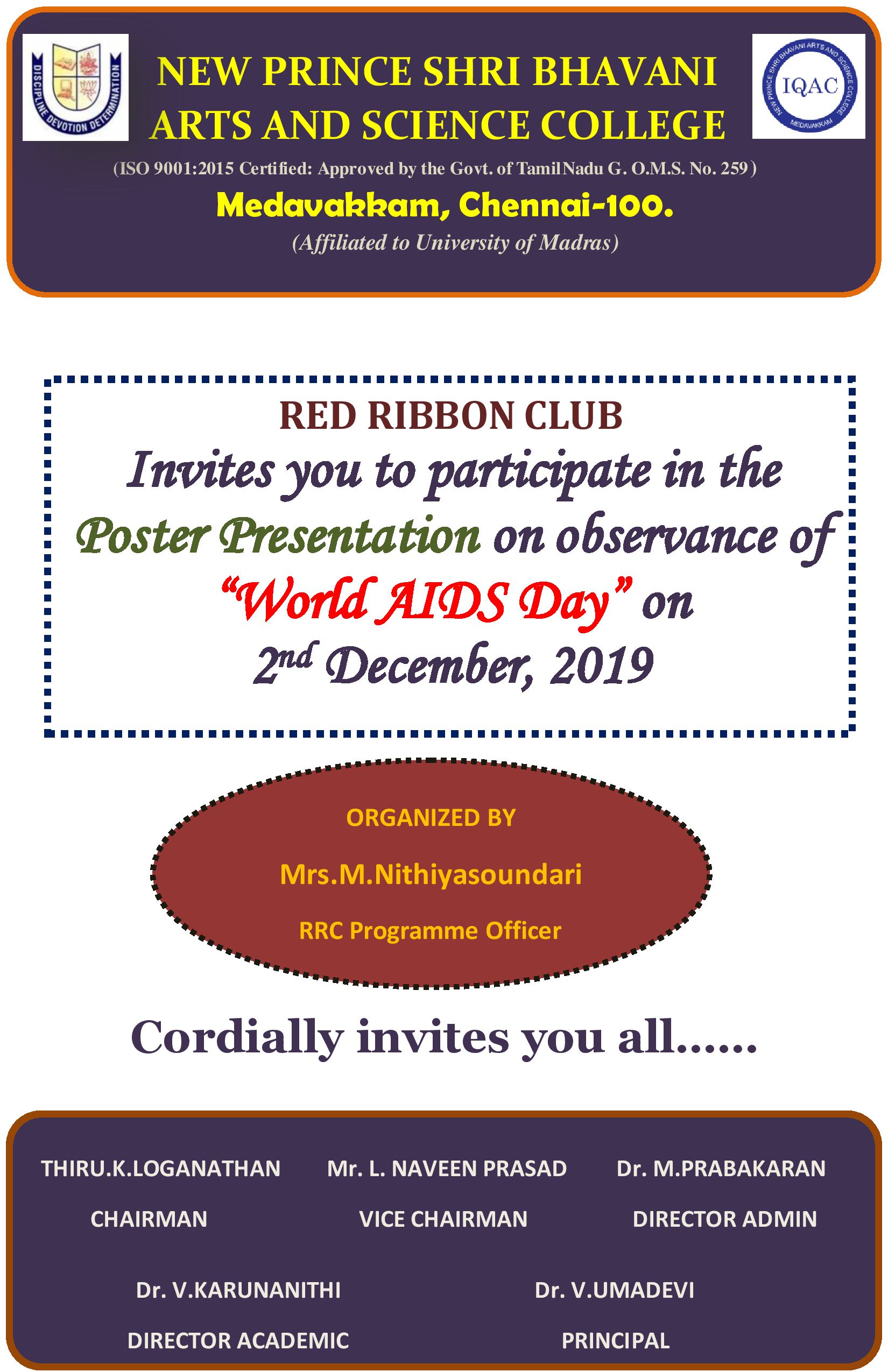 RRC Invitation World AIDS Day 02.12.2019